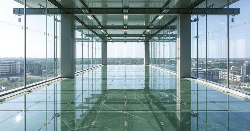 Imagem ilustrativa de Piso de vidro laminado